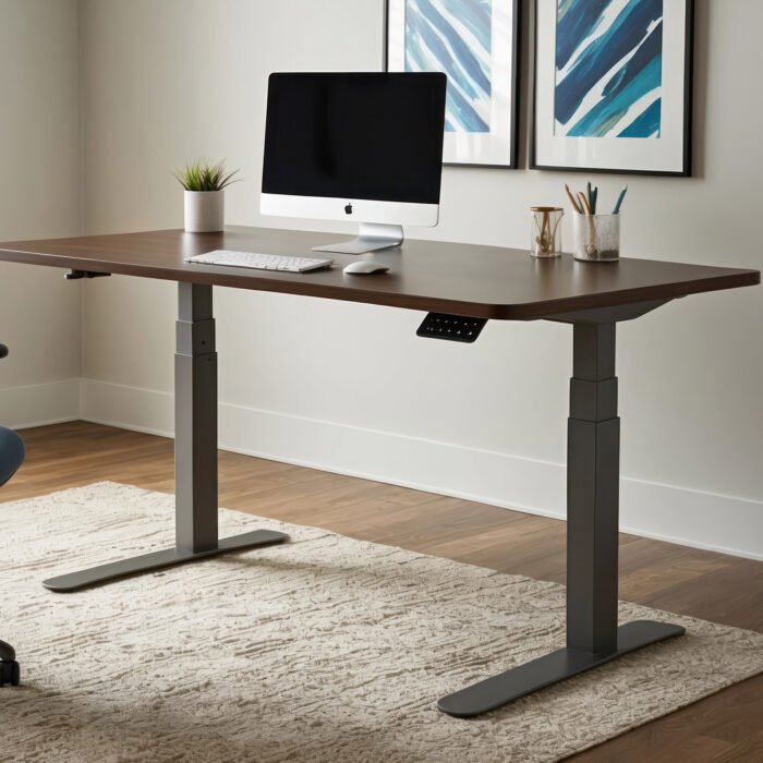 Modular height-adjustable office desk